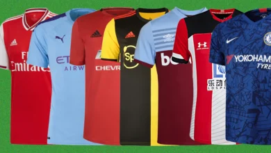 Premier league jerseys